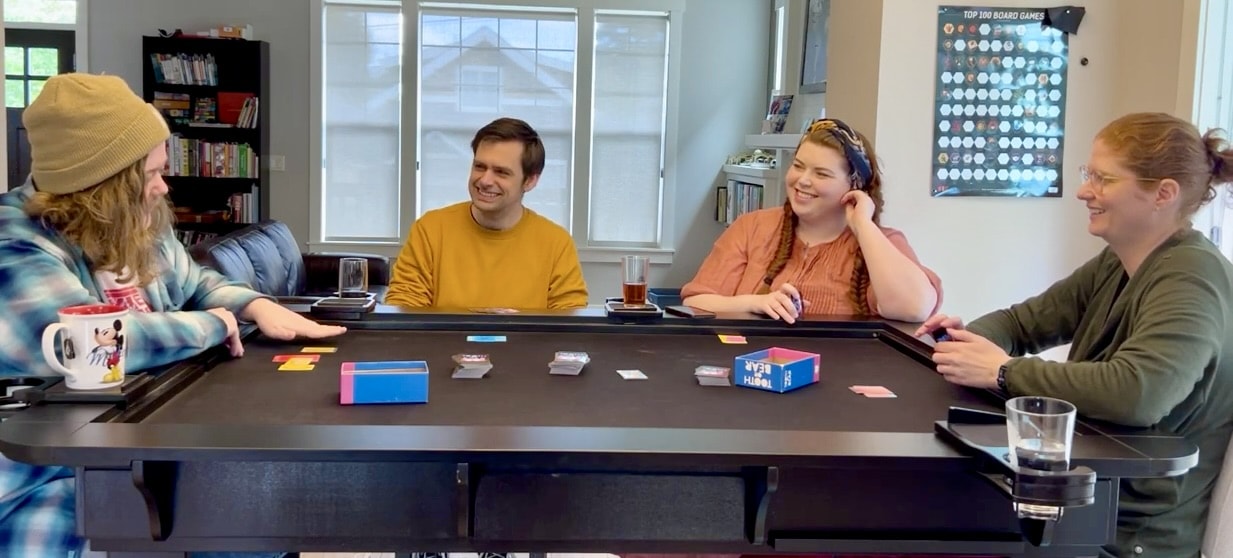 Photo of people playing Goof or Share